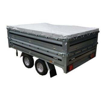 Brenderup 3251 ST - 750 kg. - NYESTE MODEL - Vist med tilbehør skråt bagfra