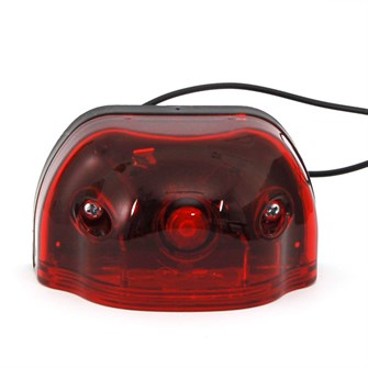 WAS LED nummerpladelygte med rødt positionslys 