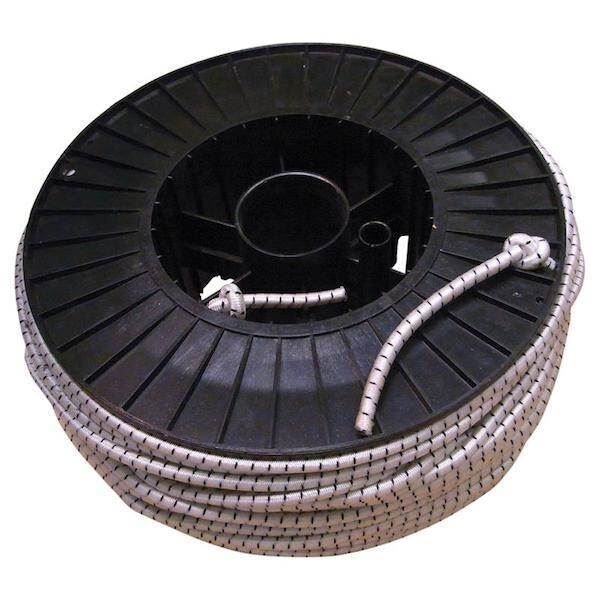 Hvid elastiksnor til presenning og trailernet, 6 mm - pris pr. meter