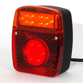 WAS LED-baglygte med nummerpladelys | Universel