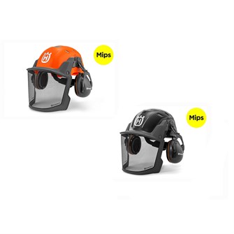 Husqvarna Technical Skovhjelm Mips, Orange/High vis el. Grå