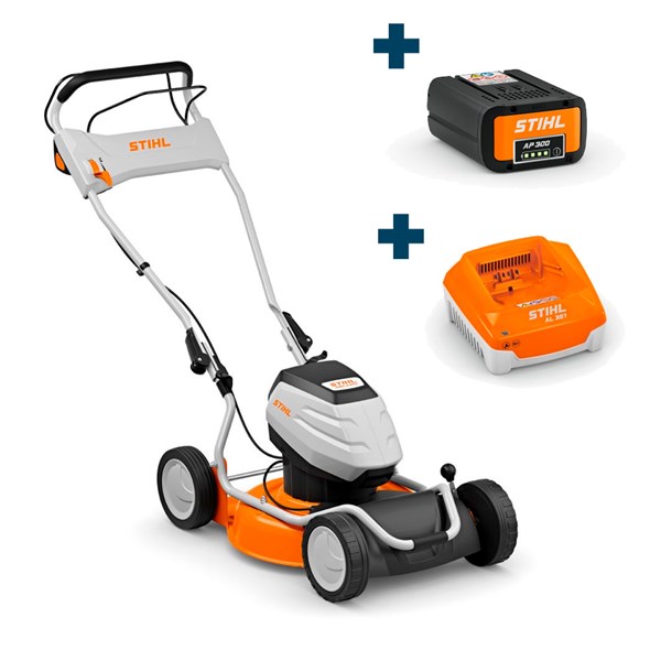 STIHL RMA 2.2 RPV Batteri-plæneklipper med ECO-mode - klippebredde: 46 cm - Inkl. batteri og lader