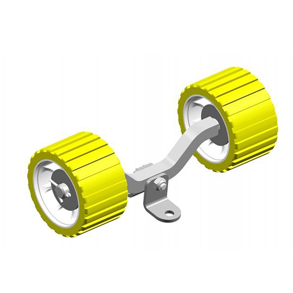 Knott Exclusive Siderullesæt med beslag - gul