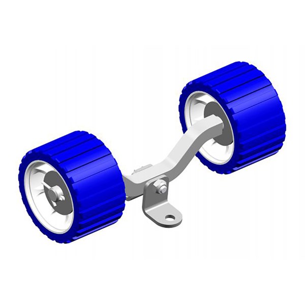 Knott Exclusive Siderullesæt med beslag - blå