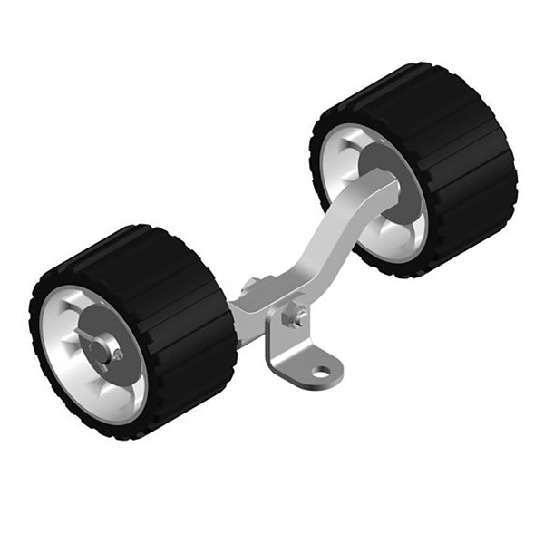 Knott Exclusive Siderullesæt med beslag - sort