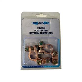 Branford Polske batteriterminal - SD 4.8 - 1 minus 1 plus