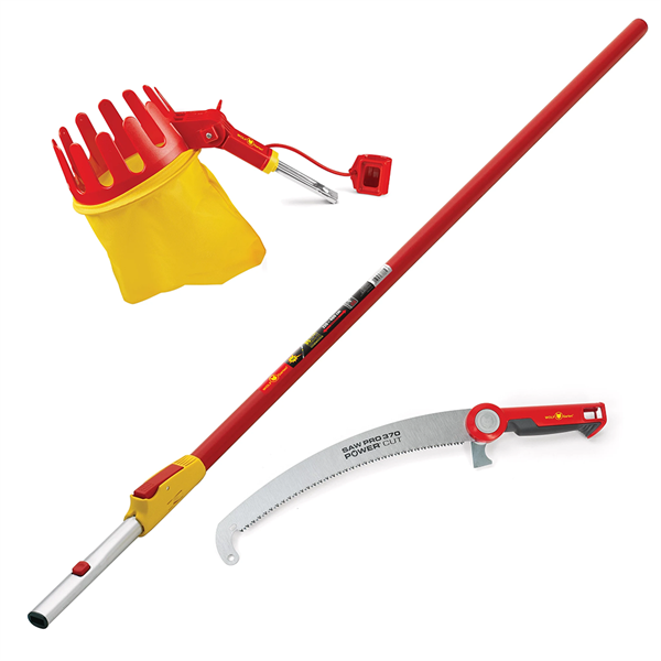 WOLF-Garten Multi-Star RG-M Frugtplukker og Power Cut Saw Pro 370 Topsav - inkl. teleskopskaft ZM-V4