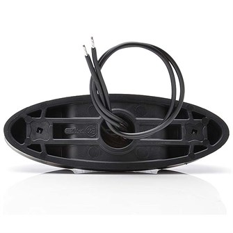 WAS Oval sidemarkeringslygte med klart glas