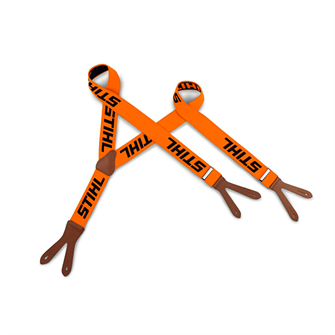 STIHL Seler med læderstropper, orange - 120 cm