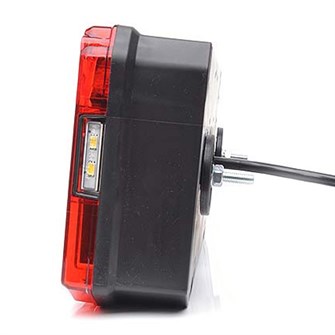 WAS HYBRID baglygte med multifunktion og refleks - LED og glødelampe | venstre