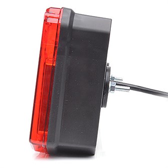 WAS HYBRID baglygte med multifunktion og refleks - LED og glødelampe | højre