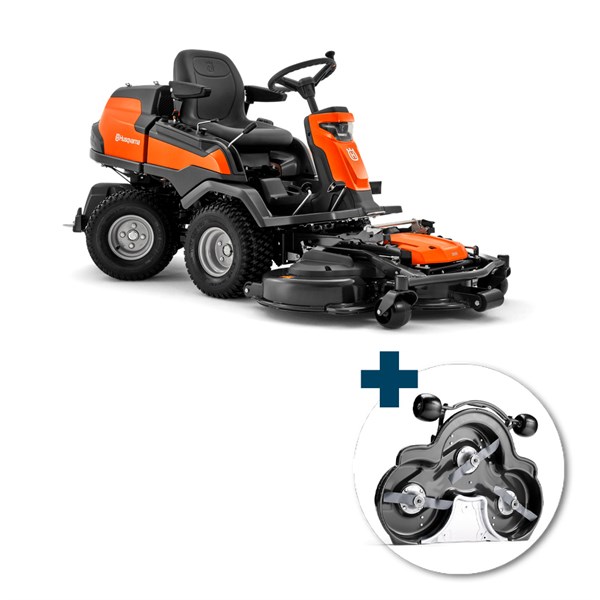 Husqvarna R 420TsX AWD inkl. Combi 122 klippebord inkl. fri levering, montering og klargøring