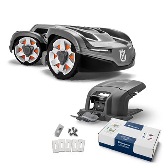 Husqvarna Automower® 435X AWD robotplæneklipper - Inkl. installation, garage, knivsæt og servicepakke