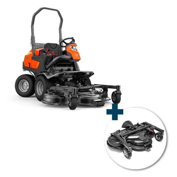 Husqvarna P520DX Pro Rider inkl. Combi 132X klippebord inkl. fri levering, montering og klargøring