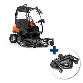 Husqvarna P525DX Rider inkl. Combi 132X klippebord inkl. fri levering, montering og klargøring
