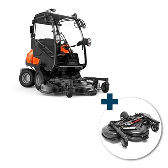 Husqvarna P525DX Rider inkl. Combi 155X klippebord inkl. fri levering, montering og klargøring