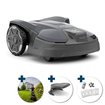 Husqvarna Automower 320 NERA 2200 m² - inkl. Garage, knivsæt & installation