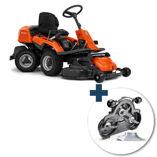 Husqvarna R 214T Frontklipper inkl. Combi 94 klippebord inkl. fri levering, montering og klargøring