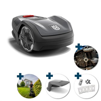 Husqvarna Automower Aspire R4 Robotplæneklipper - Inkl. installation, garage, knivsæt & servicepakke