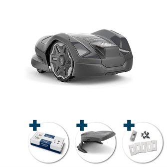 Husqvarna Automower 310E NERA 1000 m² - inkl. Garage, knivsæt & installationskit