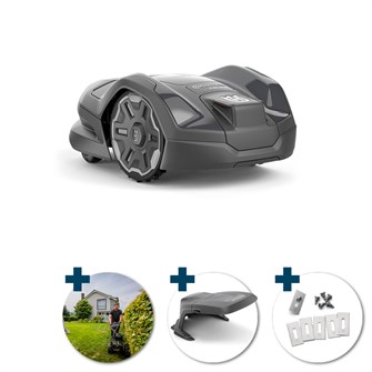 DEMO: Husqvarna Automower 310E NERA 1000 m² - inkl. Garage, knivsæt & installation