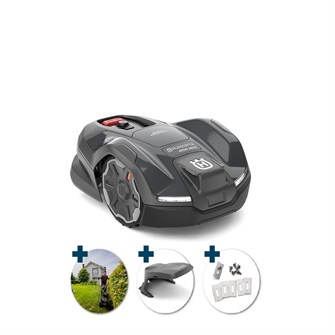 Husqvarna Automower® 405XE NERA 600 m² - inkl. Garage, knivsæt & installation