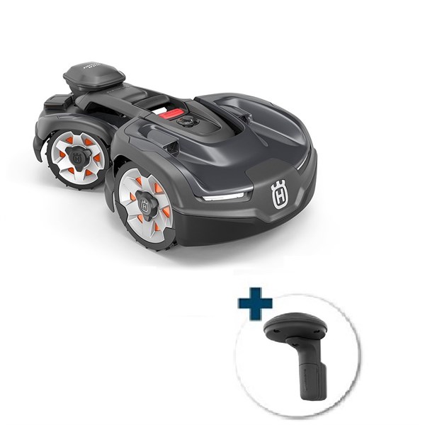 Husqvarnas Automower® 435X AWD NERA 5000 m² - inkl. Garage, knivsæt & EPOS Referencestation