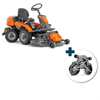 Husqvarna R 214Ts Frontklipper med Combi 103 Klippebord inkl. fri levering, montering og klargøring