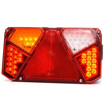 WAS LED-baglygte med multifunktion og refleks - Flot positionslys | venstre