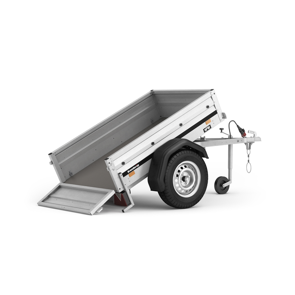 Brenderup Trailer 1150 S - 500 kg. set med tip skråt bagfra