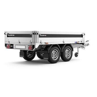 Brenderup 4260 ATB - 1200 kg - Inkl. ekstrasider i aluminium, adapter, Prof-Presenning, 3 understøtningsbøjler, trailernet og montering