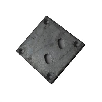 Mustang bundbeslag til skillevæg