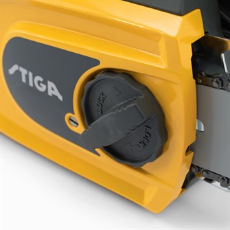 STIGA CS 118c 14" Elektrisk kædesav kædestrammer closeup