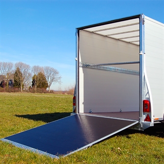 Sirius Cargotrailer G455 - 2.500 kg inkl. multirampe, surringsskinner og støtteben