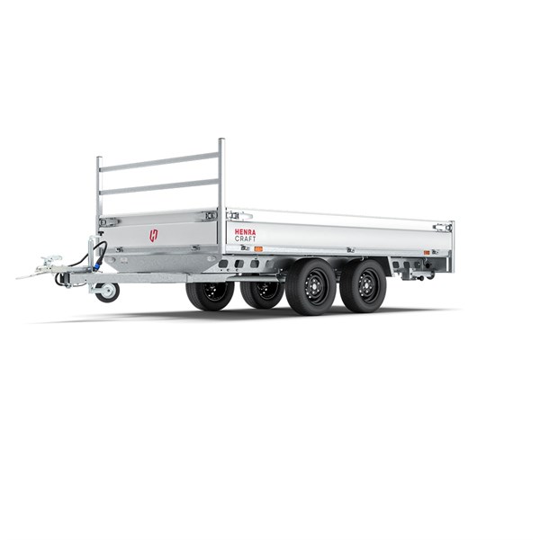 Henra Platformtrailer 750 kg Dobbeltakslet Bremset inkl. frontstativ - Craft Series - L: 255 x B: 170 cm