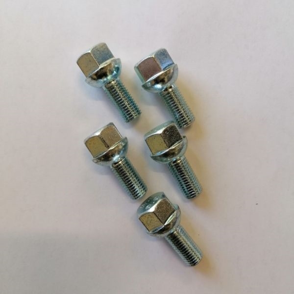 Hjulboltsæt 5-pak - M12, 1,5x42, 4-huls