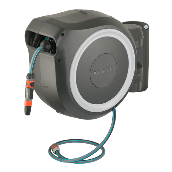 Gardena Vægslangeboks Roll-up L, hvid, til max. 30 m