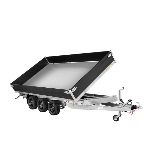 Saris 3-vejs tiptrailer - K3 406 204 3500 3B E - 3.500 kg - Black Edition