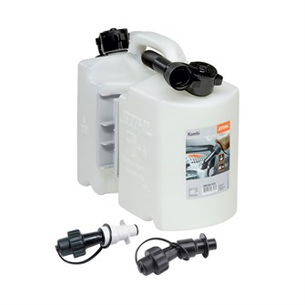 STIHL Kombi-dunk, transparent, 5 l/3 l - inkl. automatiske påfyldningsstudser