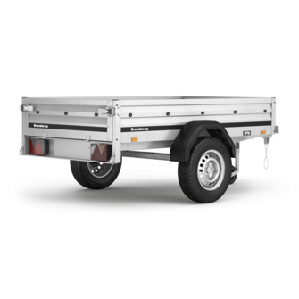 Brenderup trailer 1205 S - 500 kg - nyeste model! set skråt bagfra