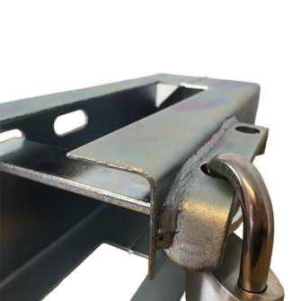 Trailerlås PROF-SERIES inkl. rustfri hængelås og 4 nøgler