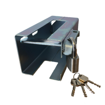 Trailerlås PROF-SERIES inkl. rustfri hængelås og 4 nøgler