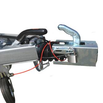 Trailerlås PROF-SERIES inkl. rustfri hængelås og 4 nøgler