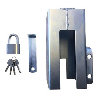 Trailerlås PROF-SERIES inkl. rustfri hængelås og 4 nøgler