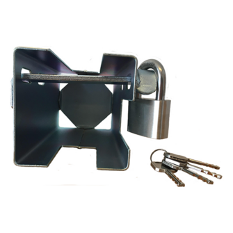 Trailerlås PROF-SERIES inkl. rustfri hængelås og 4 nøgler
