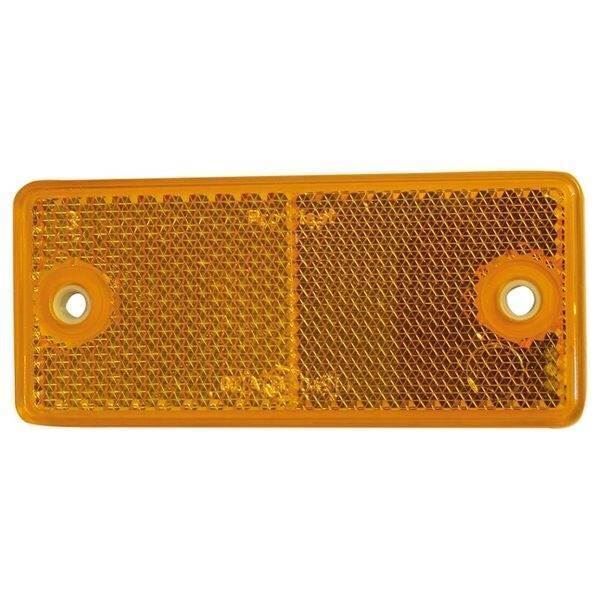 Refleks Gul 90 x 40 mm selvklæbende med huller