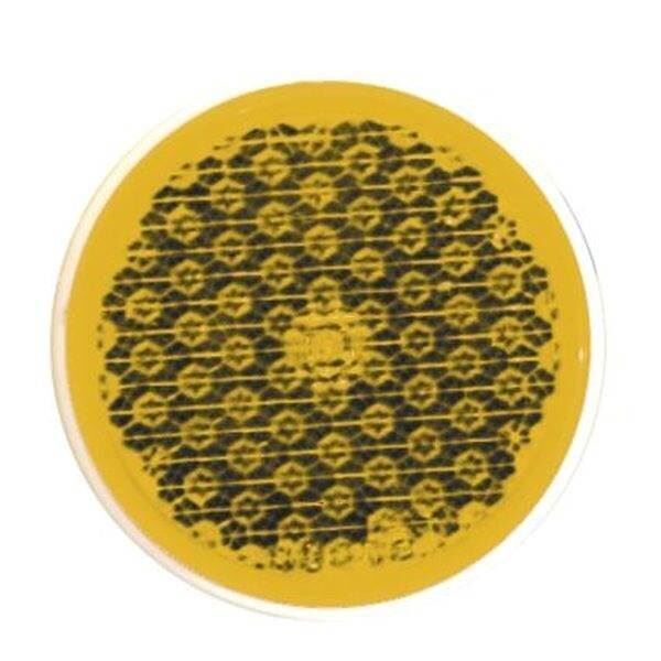 Refleks - Rund Gul Ø 58mm selvklæbende