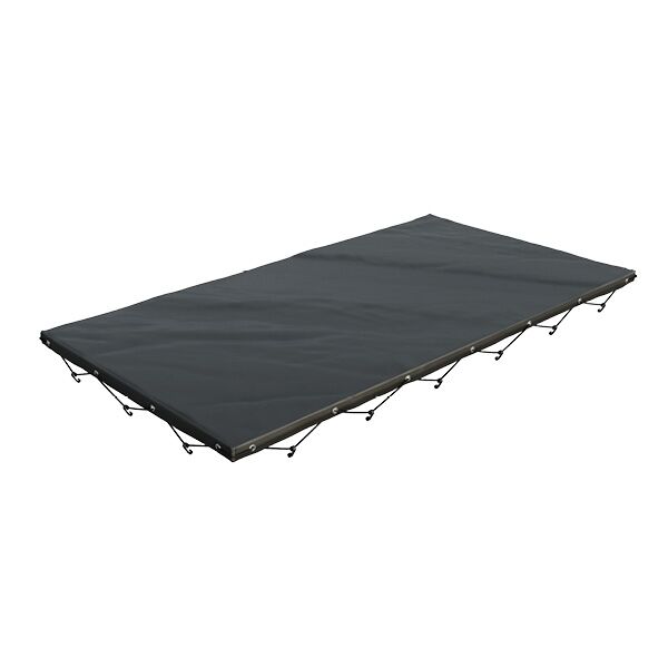 Viking Trailers – Freya LBS XX2512 Flad presenning, sort, inkl. presenningskroge