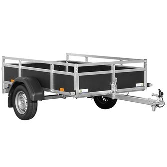 Saris Classic Wood Trailer - ASG75 - 750 kg. Traileren ses skråt forfra