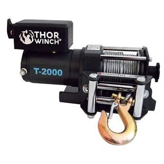 Thor Winch-spil T-2000 12V med wire - 907 kg